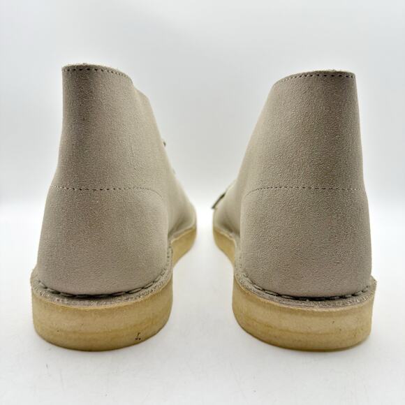 Clarks Mens Desert Coal Chukka Boots US 12 M EU 46 Stone Taupe Suede NIB - Picture 10 of 13